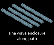 sine wave enclosure along path_icon