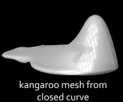 EBREP_Kangaroo Mesh from Closed Curve